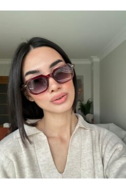 funeyes Roma Klasik 2025 Bordo Erkek Kadın Güneş Gözlüğü Unisex| Hafif Çerçeve | Füme deg cam