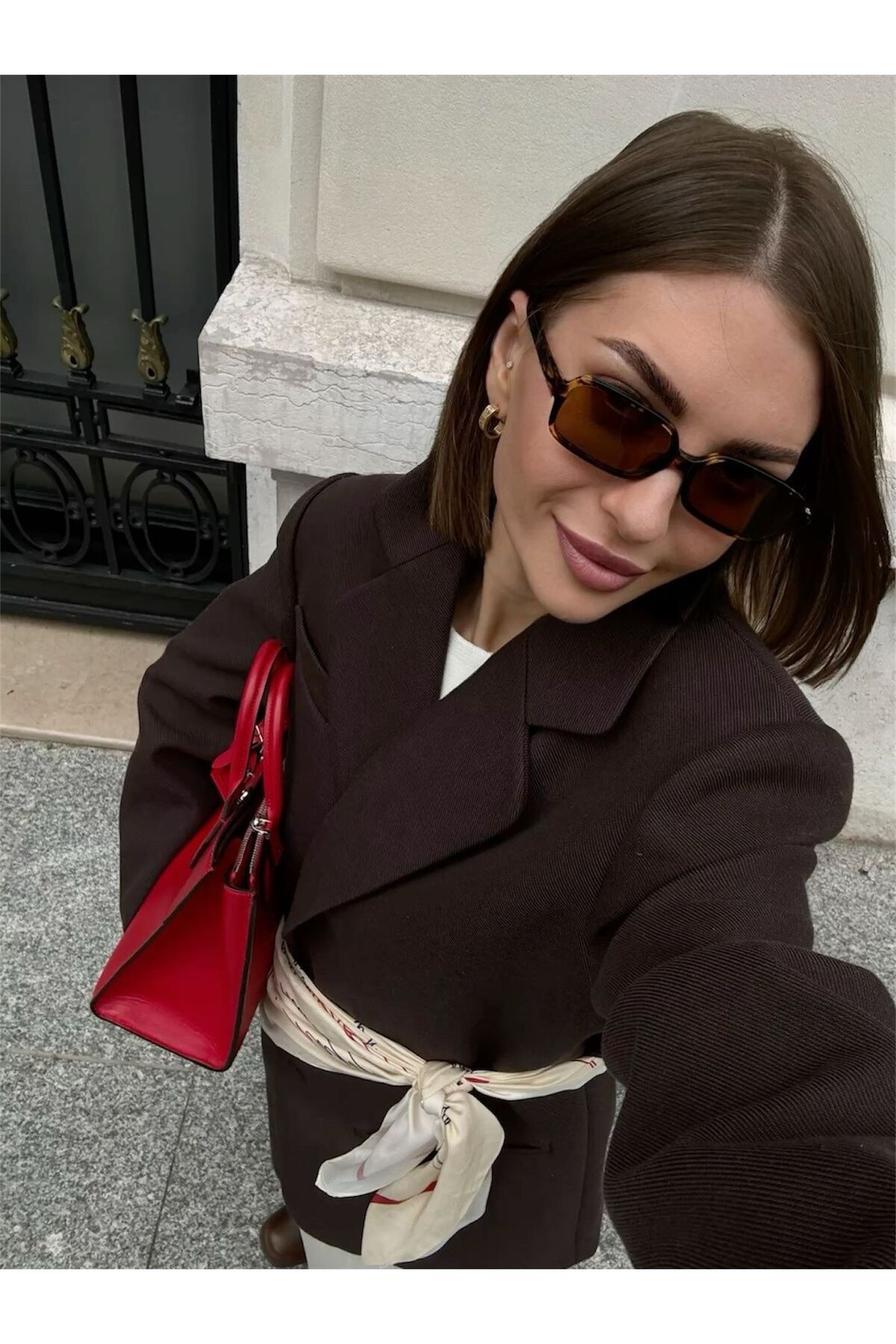 Goldmine Kadın Alya Güneş Gözlüğü UV400 Leopar Kahverengi - Görsel 3