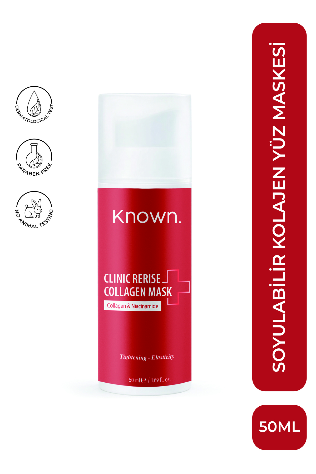 KNOWN. Collagen | Nemlendirici Gözenek Kırışıklık Karşıtı Kolajen Porselen Cam Cilt Soyulabilir Maske