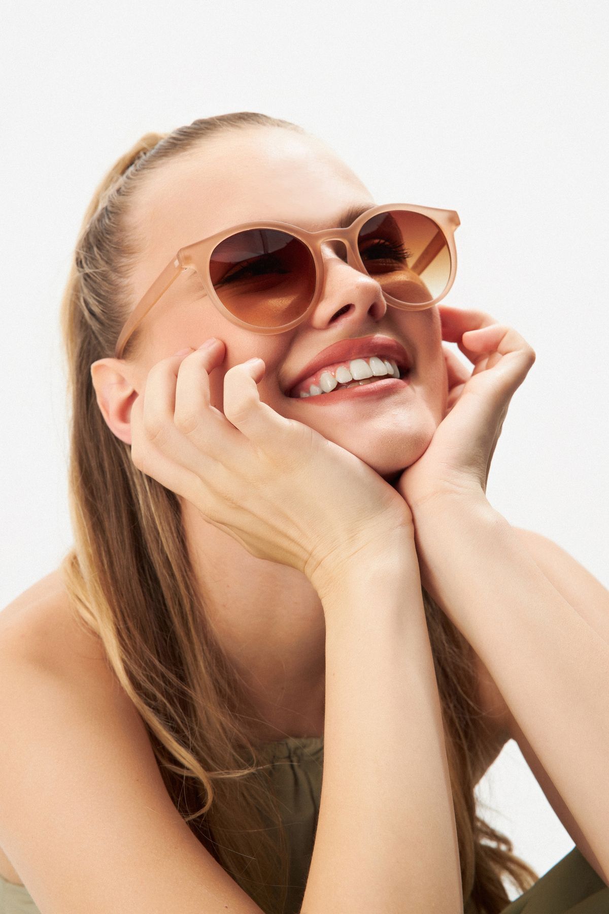 Aqua Di Polo 1987 Venice Bej Unisex Oval Güneş Gözlüğü Apsı000104--50 Ekartman - Görsel 2