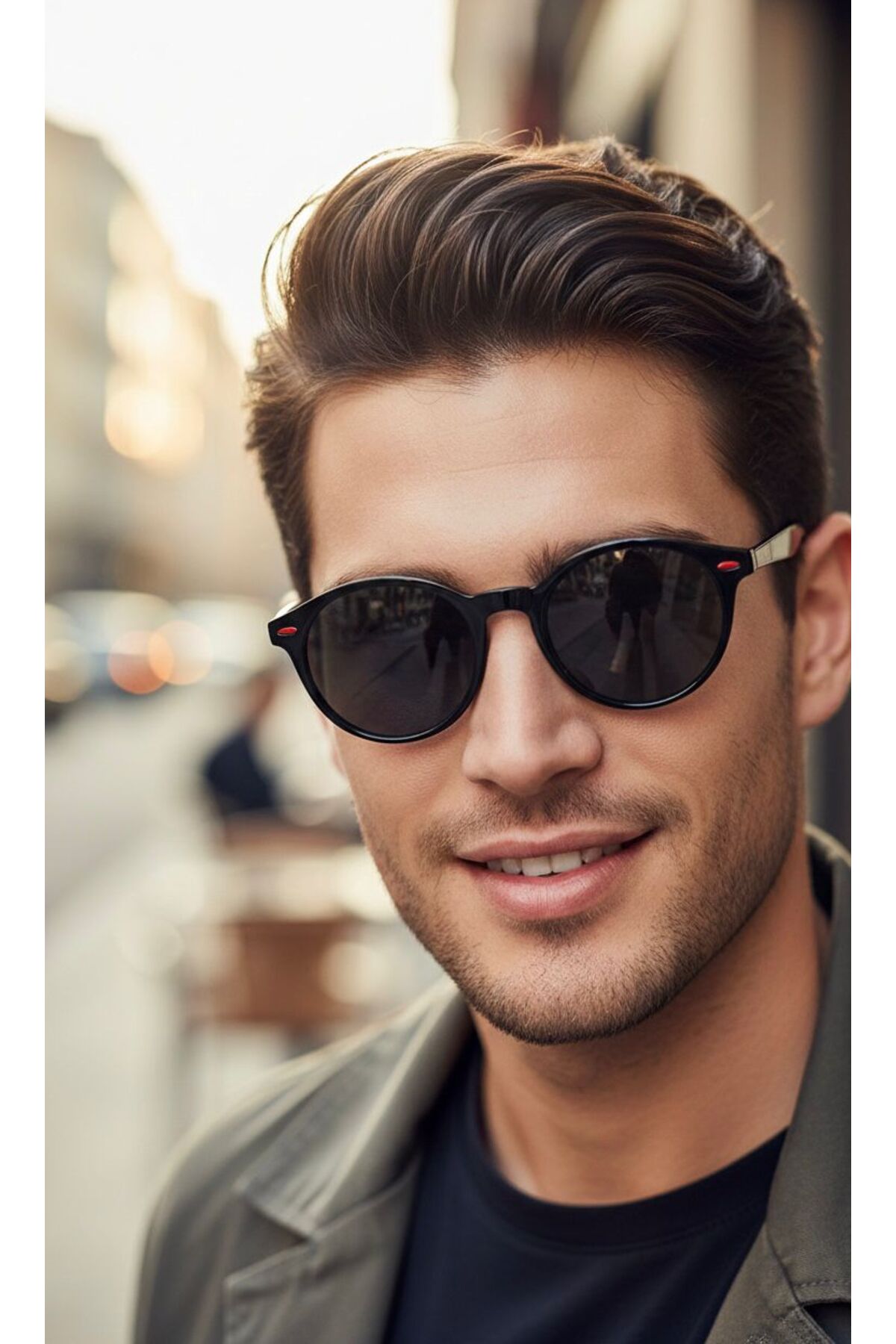 LUPİX KADIN ERKEK ÜNİSEX KIRMIZI SAPLI KIRMIZI PİMLİ ÜNİSEX GÜNEŞ GÖZLÜĞÜ - Görsel 3