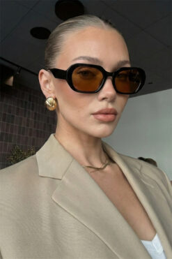 Eyesofia Ceyc Unisex Kahverengi Güneş Gözlüğü