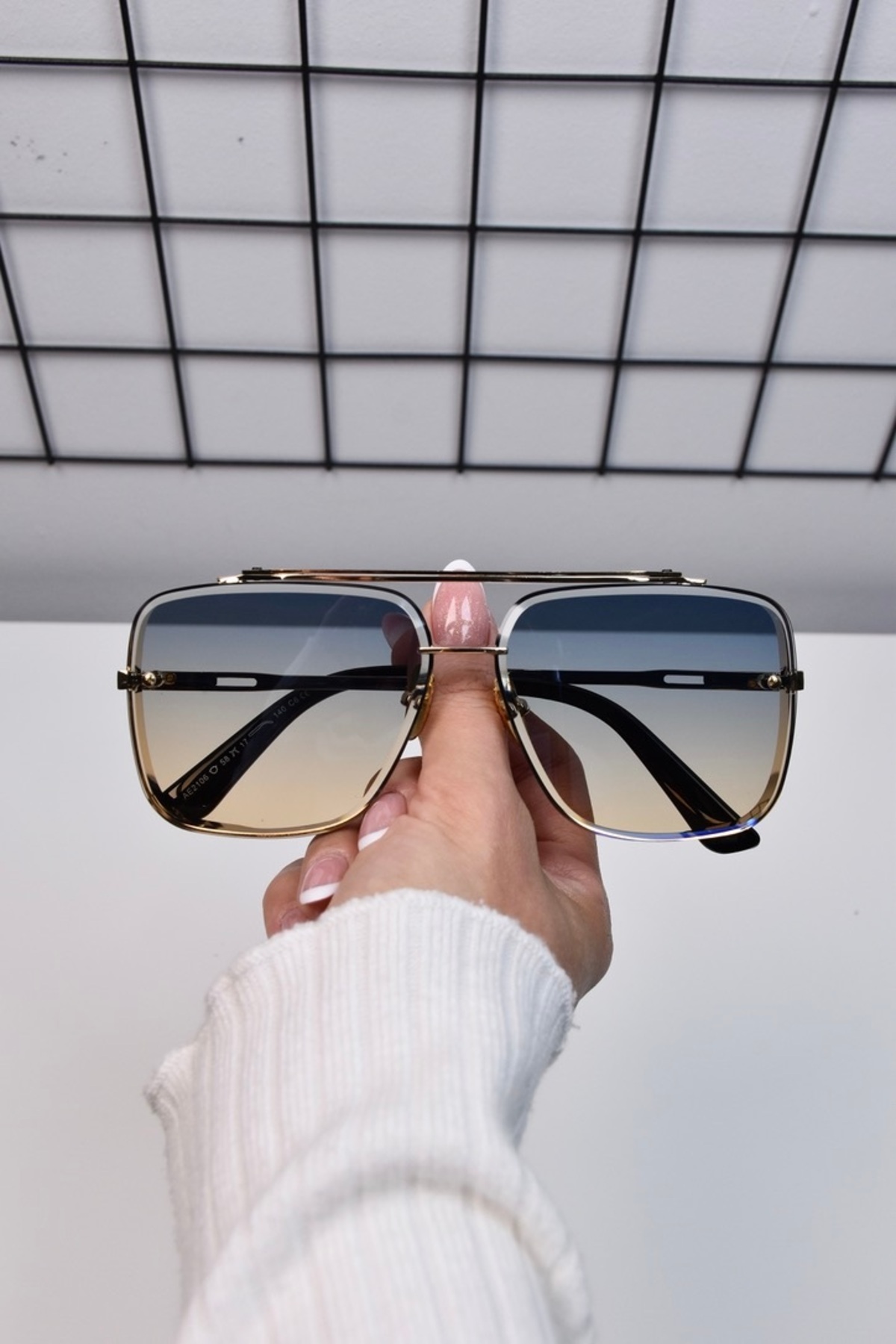 LOOKUP Güneş Gözlüğü UV400 Korumalı Unisex 58 Ekartman Yeni Sezon Kılıf Ve Silme Bezi Hediyeli ! - Görsel 2