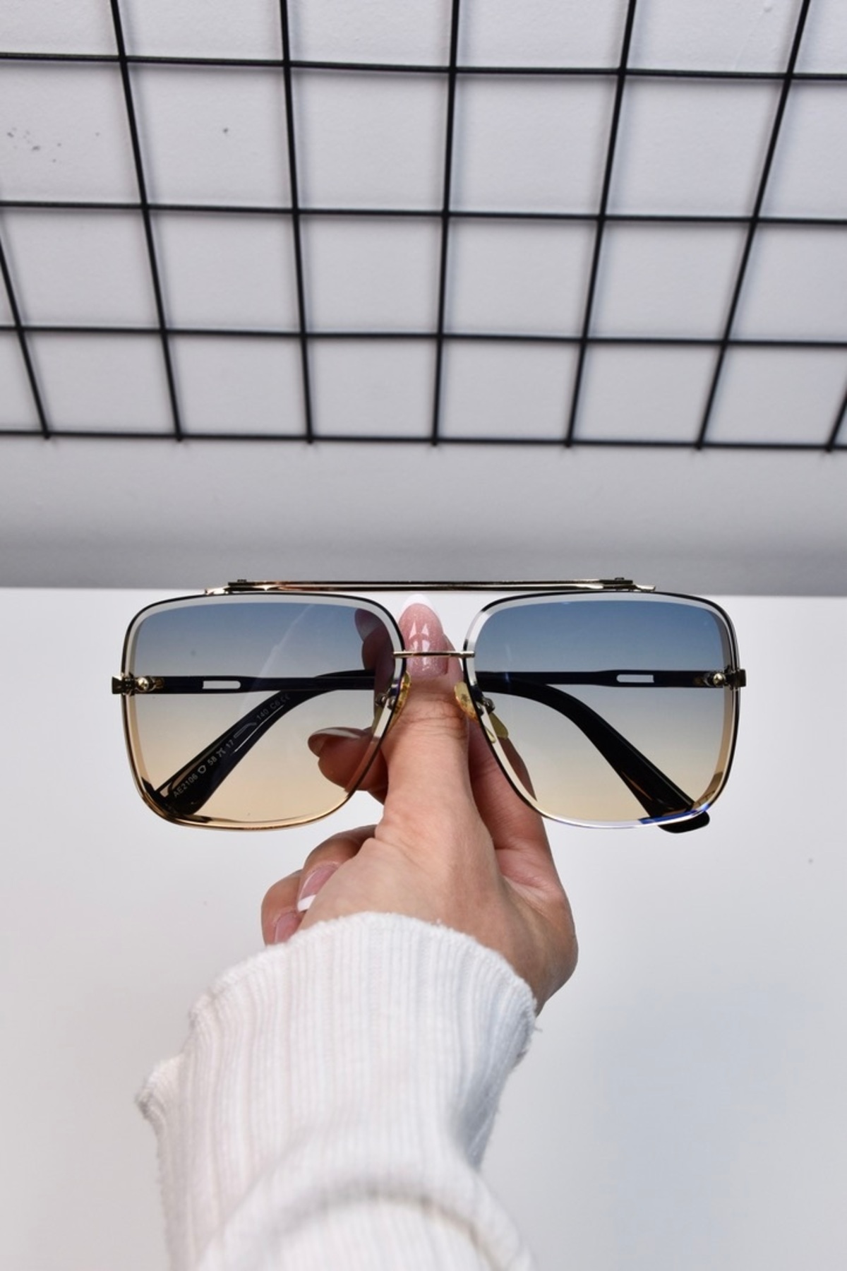 LOOKUP Güneş Gözlüğü UV400 Korumalı Unisex 58 Ekartman Yeni Sezon Kılıf Ve Silme Bezi Hediyeli ! - Görsel 3