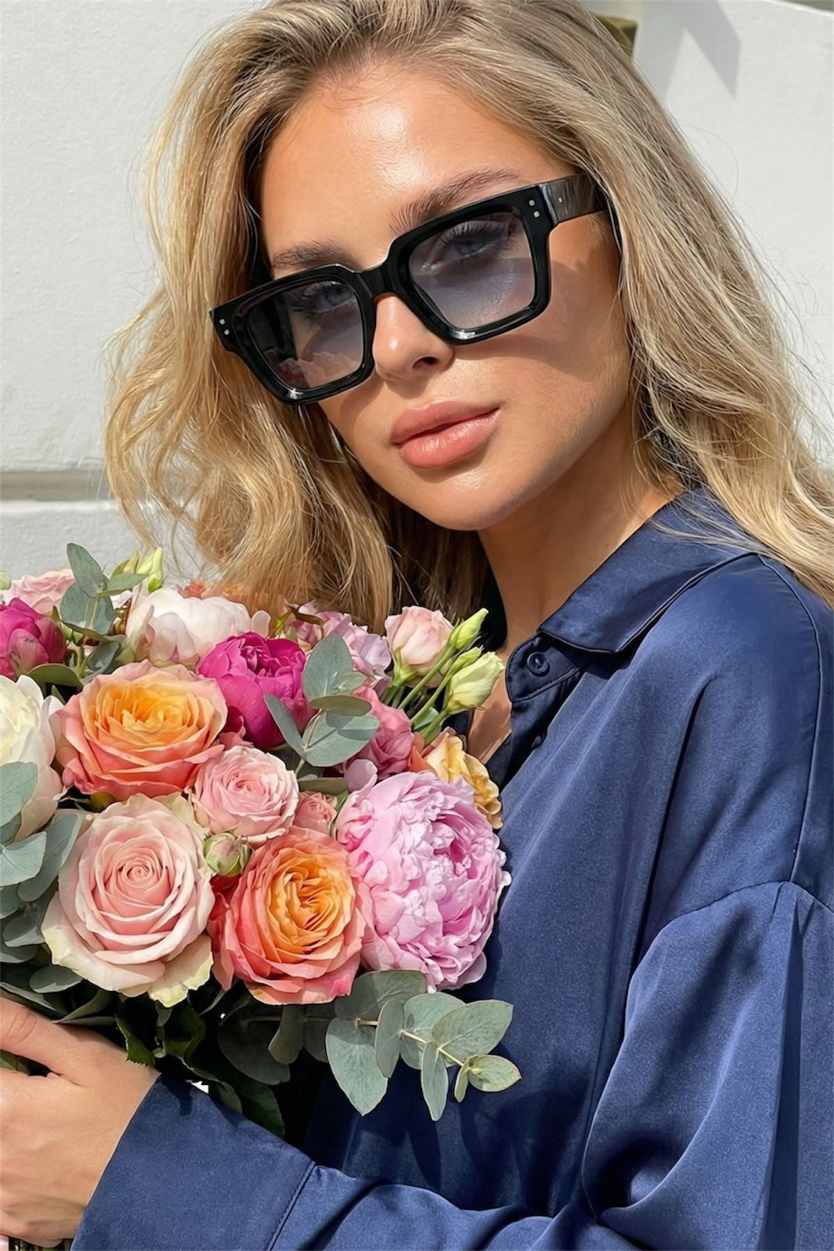 Eyesofia Di Carlo Siyah Kare Unisex 2025 Yeni Sezon Güneş Gözlüğü - Görsel 2