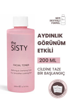 the SISTY Yüz Toniği – Aydınlık Görünüm & Yatıştırıcı Tonik | Hyaluronik Asit & Aloe Vera | 200 ml