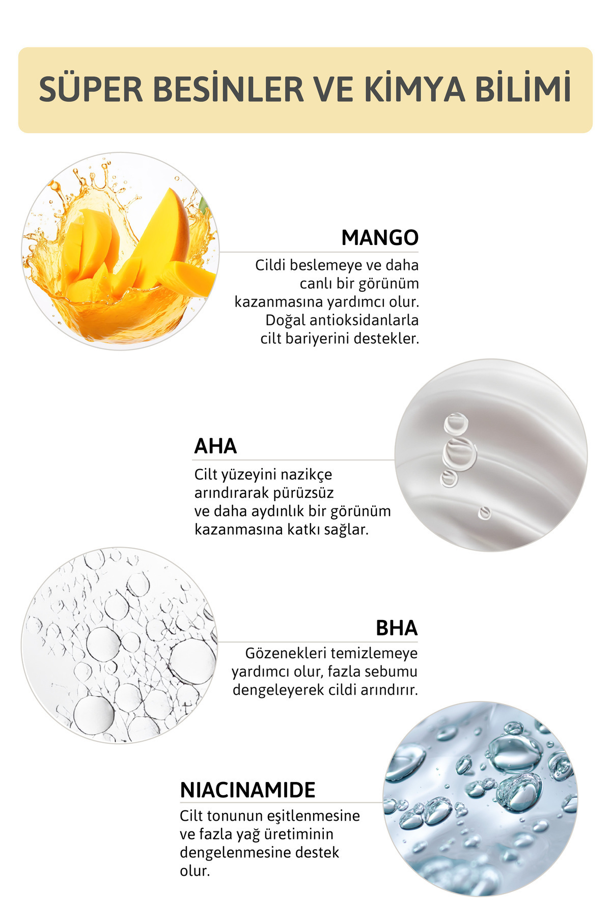 ORNATE Gözenek, Siyah Nokta Ve Karşıtı Ton Eşitleyici Aha Bha, Niacinamide Cilt Bakım Serumu , - Görsel 2