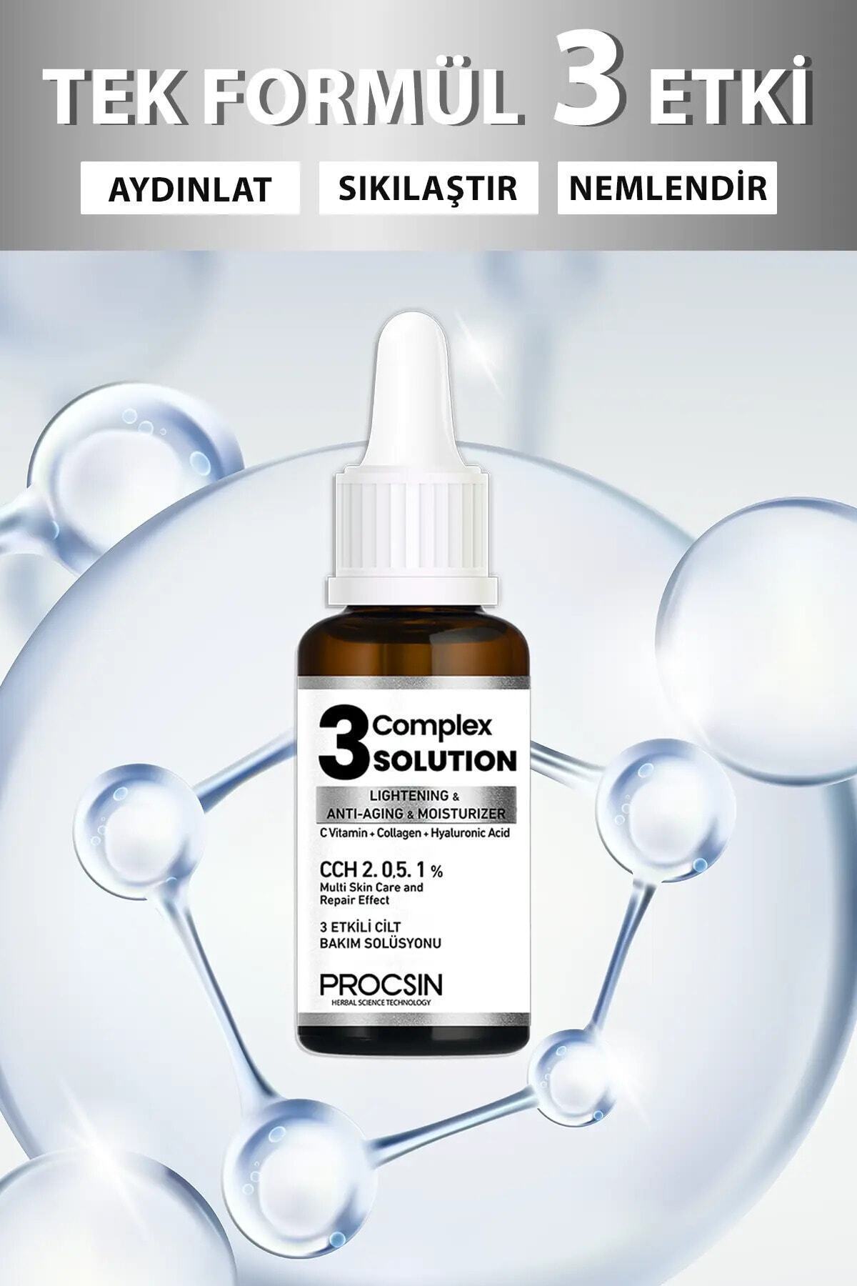 PROCSIN Aydınlatıcı Sıkılaştırıcı Nemlendirici 3 Complex Solution 20 ml - Görsel 2