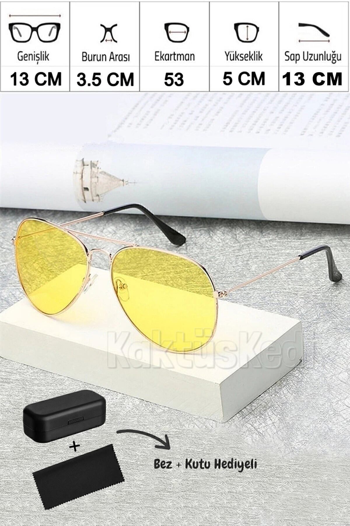 KaktüsKedi Metal Gece Görüş Gözlüğü | Sürüş ve Sis Gözlüğü - Görsel 3