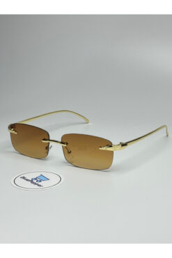 BluePepper CARTYY KAHVE GÜNEŞ GÖZLÜĞÜ Dikdörtgen Çerçeve Kahve Cam Renkli 55 ekartman