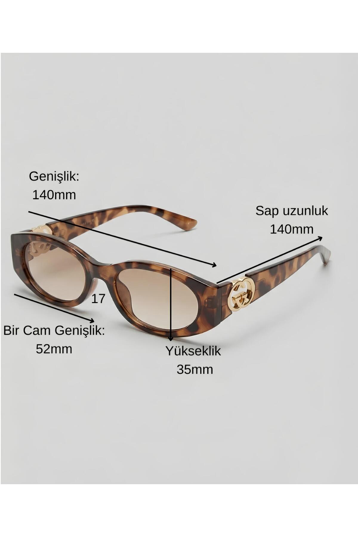 Byc polo CBP064 GCC KAHVE ZARİF ŞIK KADIN GÜNEŞ GÖZLÜĞU. - Görsel 3