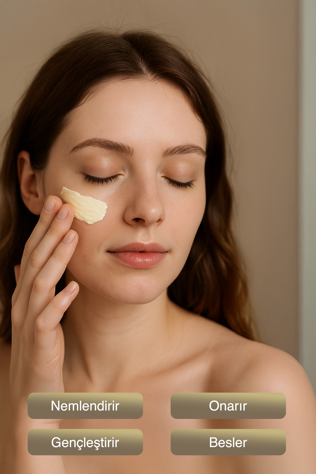 GLEAVES 2li Yüz Kuyruk Yağı ve Bal Özlü Yaşlanma Karşıtı Doğal Nemlendirici Yüz Bakım Kremi (2X100=200ML) - Görsel 2