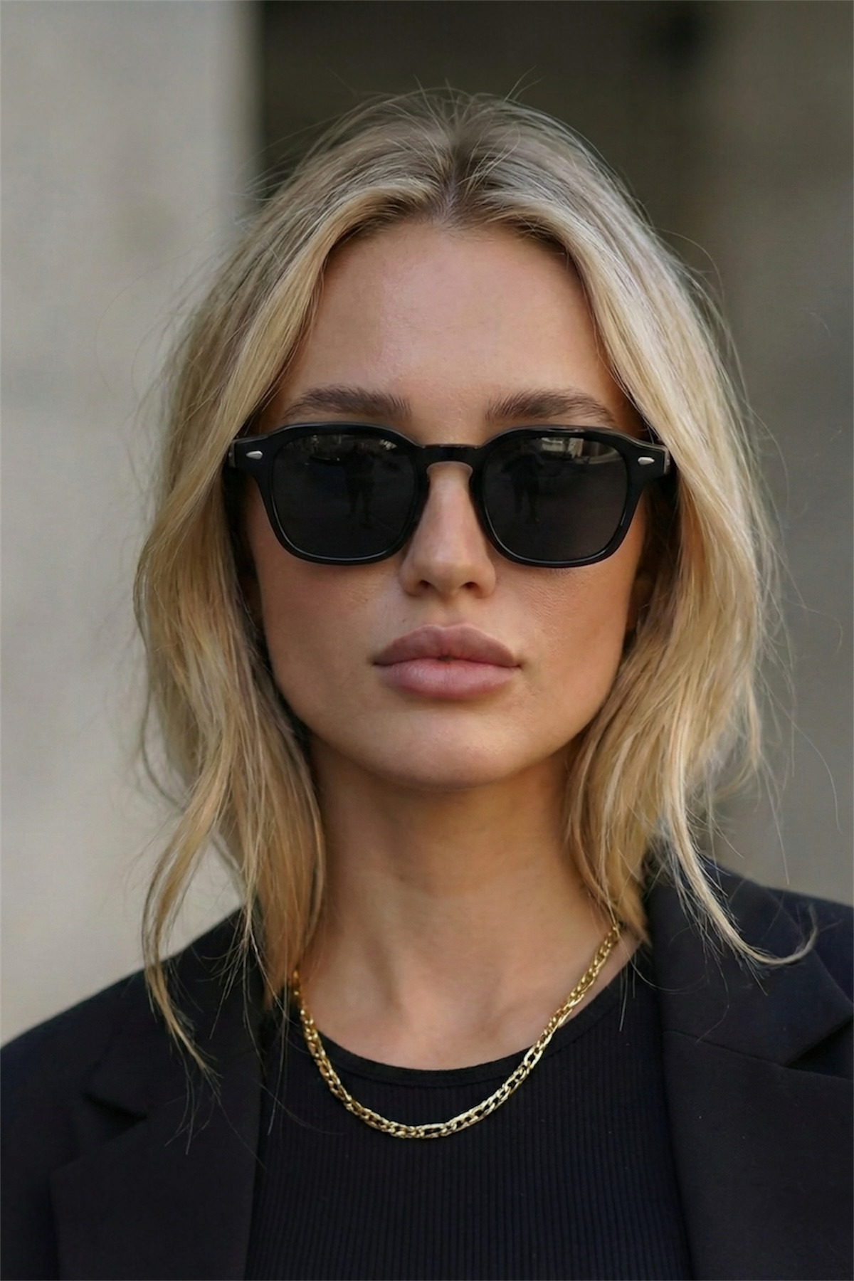 Eyesofia Gemerek Siyah Unisex 2025 Yılı Yeni Sezon Güneş Gözlüğü - Görsel 2