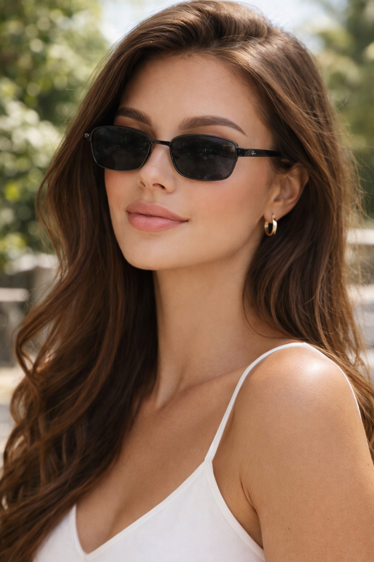 De Valentini Unisex Siyah Metal Güneş Gözlüğü + Kılıf + Temizlik Bezi