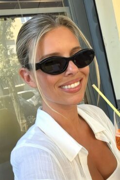 REN EYEWEAR PR Alessi Zarif & Şık Kadın Cat Eye Güneş Gözlüğü – UV400 Koruma, Retro Vintage Stil / REN EYEWEAR