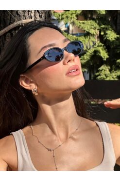 funeyes Siyah Çekik Seldom Güneş Gözlüğü Polarize Korumalı U400 Sağlam Yeni Sezon Hit Gözlük