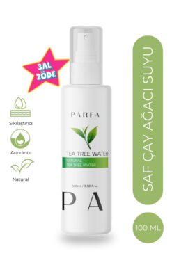 Parfa Saf Çay Ağacı Suyu Akne Karşıtı ve Gözenek Sıkılaştırıcı Arındırıcı Tonik %100 Doğal, 100 ml