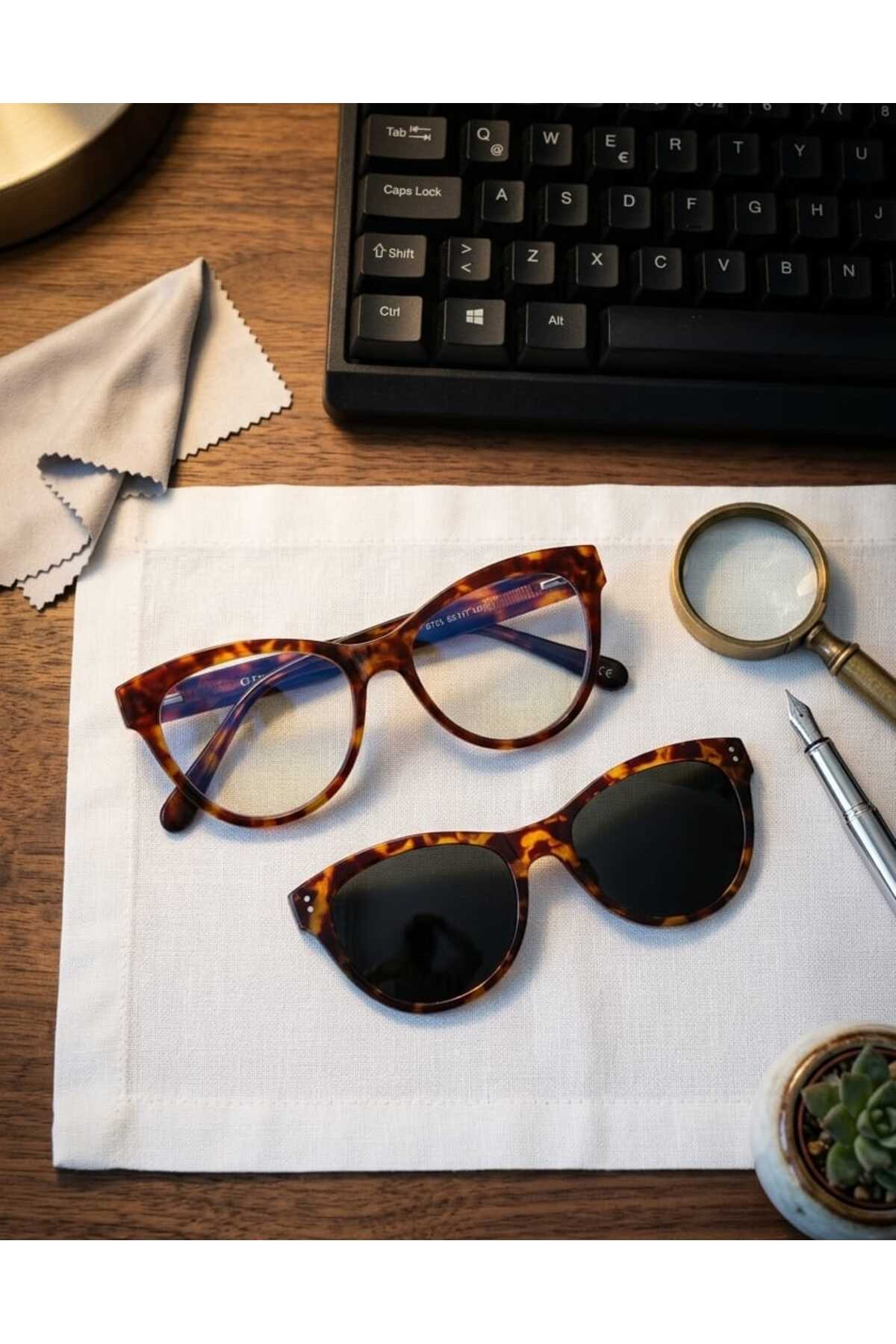 Glare Klipli Güneş Ve Mavi Işık Korumalı Uv400 & Polarize Optik Uyumlu - Görsel 2