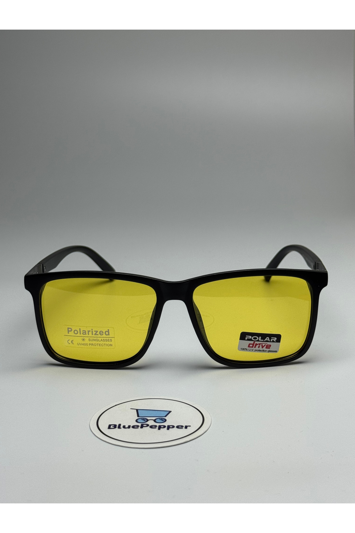 BluePepper Antifar Gece Görüş Gözlüğü Araç Kullanırken Yardımcı Olur Wayfarer Model 52 Ekartman - Görsel 2