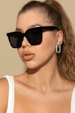 Eyesofia Hılls UV400 Unisex Siyah Güneş Gözlüğü