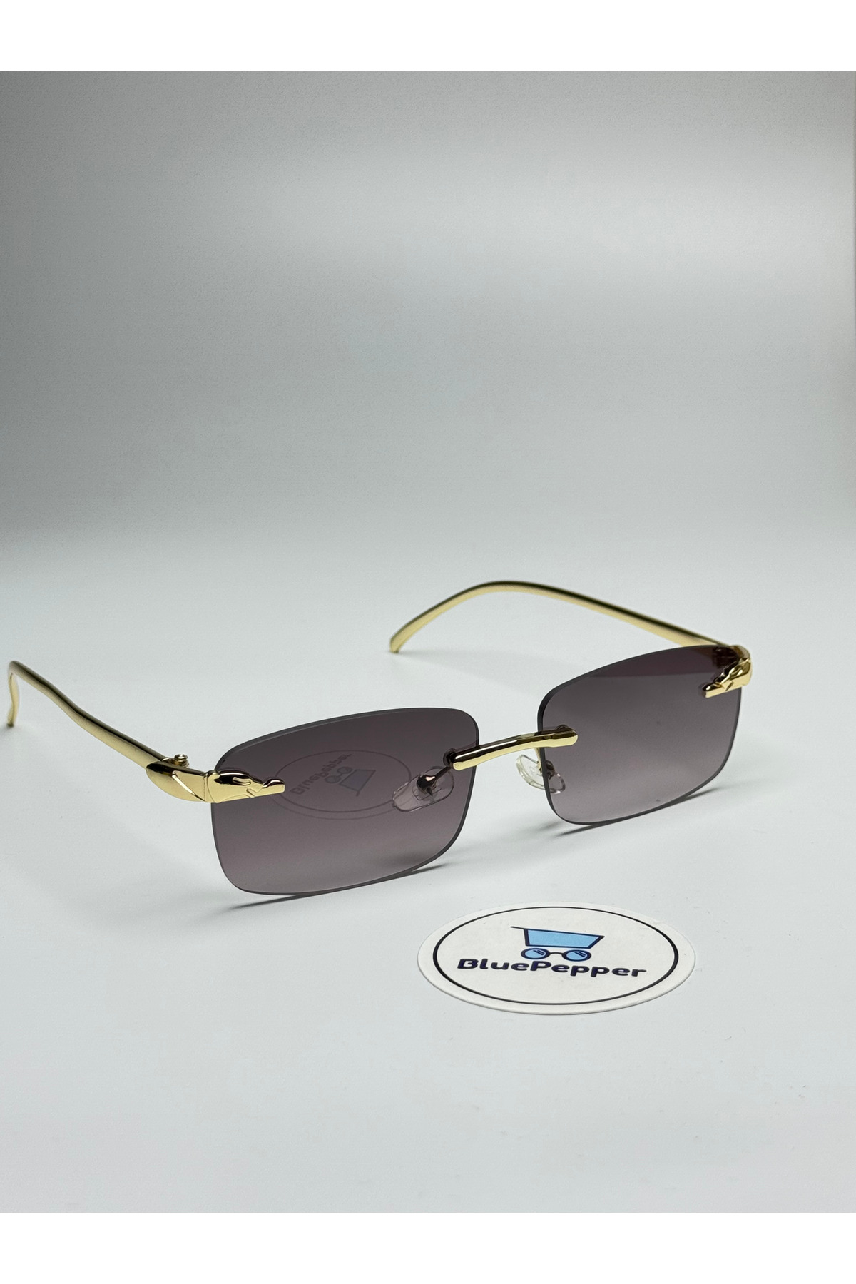 BluePepper CARTYY DEGRADE SİYAH GÜNEŞ GÖZLÜĞÜ Dikdörtgen Çerçeve Siyah Cam Renkli 55 ekartman