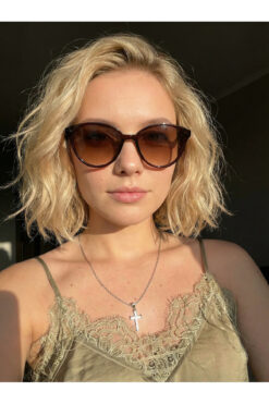 funeyes Tokyo Cat Eye Kahverengi 49 Ekartman Güneş Gözlüğü Kadın Erkek Hafif Çekik Küçük Gözlük