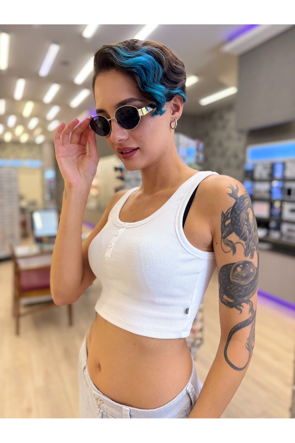 Olivier Philippe Lenty Sılver/Black 55 Polarize Güneş Gözlüğü