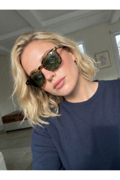 funeyes Oliver Leopar Desenli Köşegen Unisex Güneş Gözlüğü