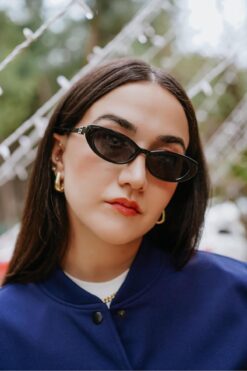 Stil Noktası GC Siyah Çerçeve Siyah Cam Güneş Gözlüğü