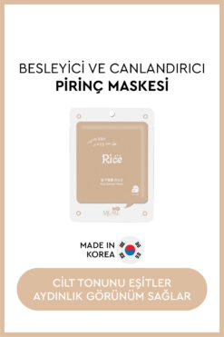 Mjcare On Rice Extract Mask- Pirinç Özlü Yüz Maskesi