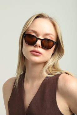 one two three One Two Three Polarize Güneş Gözlüğü Kahverengi