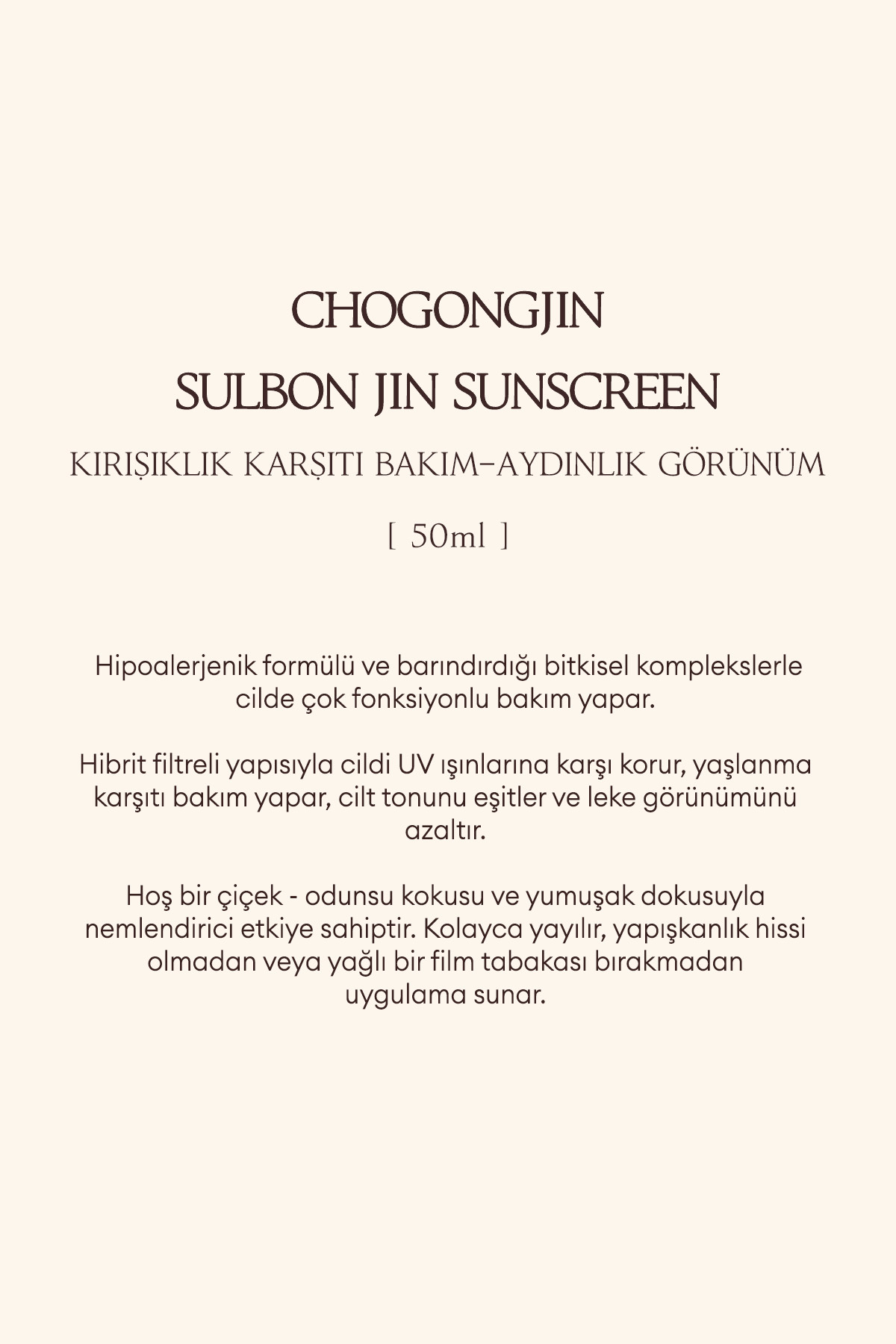 Missha Leke Karşıtı, Aydınlatıcı Ve Nemlendirici Güneş Kremi Chogongjın Sulbon Jin Sunscreen - Görsel 3