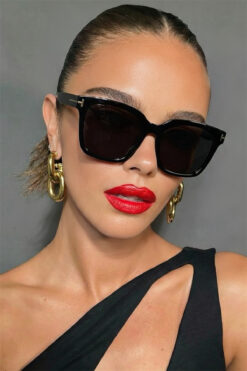 Eyesofia Neptun Ford Unisex Siyah Güneş Gözlüğü