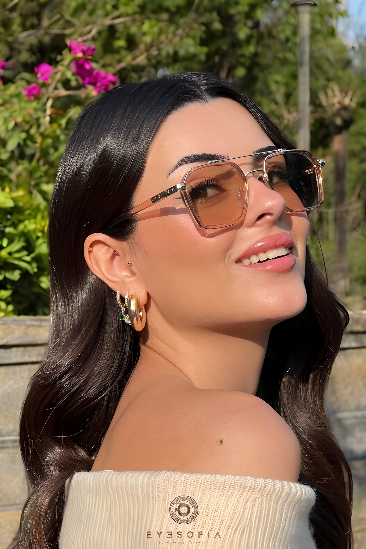 Eyesofia Swanky Unisex Nude Güneş Gözlüğü
