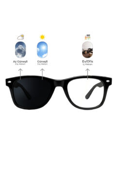 LUNOX Bruno Fotokromik 2 'İn 1 ( Mavi ışık koruma Ve Güneş ) Gözlük