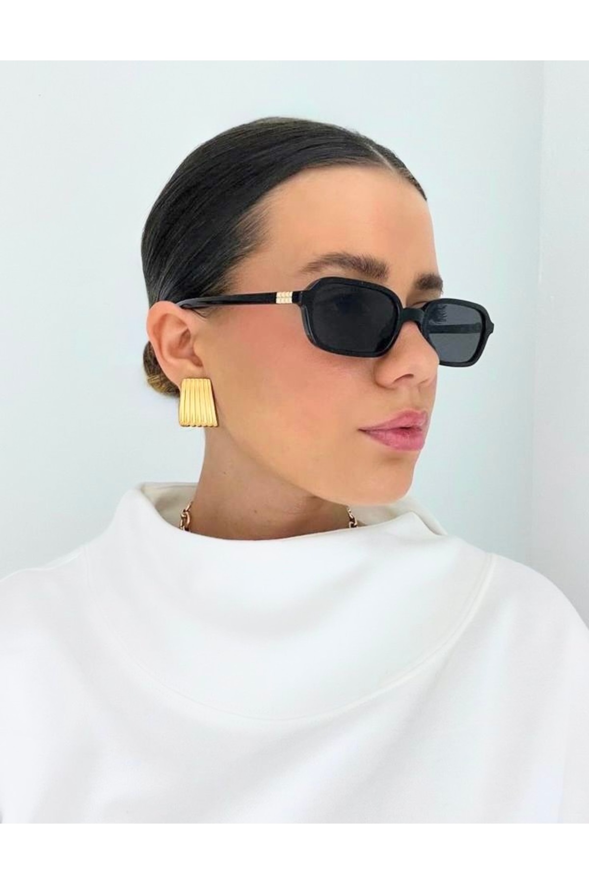 LOOKUP Güneş Gözlüğü Unisex UV400 korumalı Popüler İthal Model Kılıf Ve Bez Hediyeli Yeni Sezon Gözlük - Görsel 3