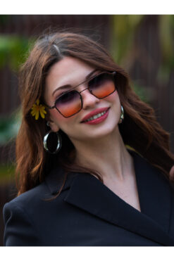 Angel Eyes Siyah Degrade Camlı Leopar Çerçeveli Kadın Güneş Gözlüğü Ae0039c1-3