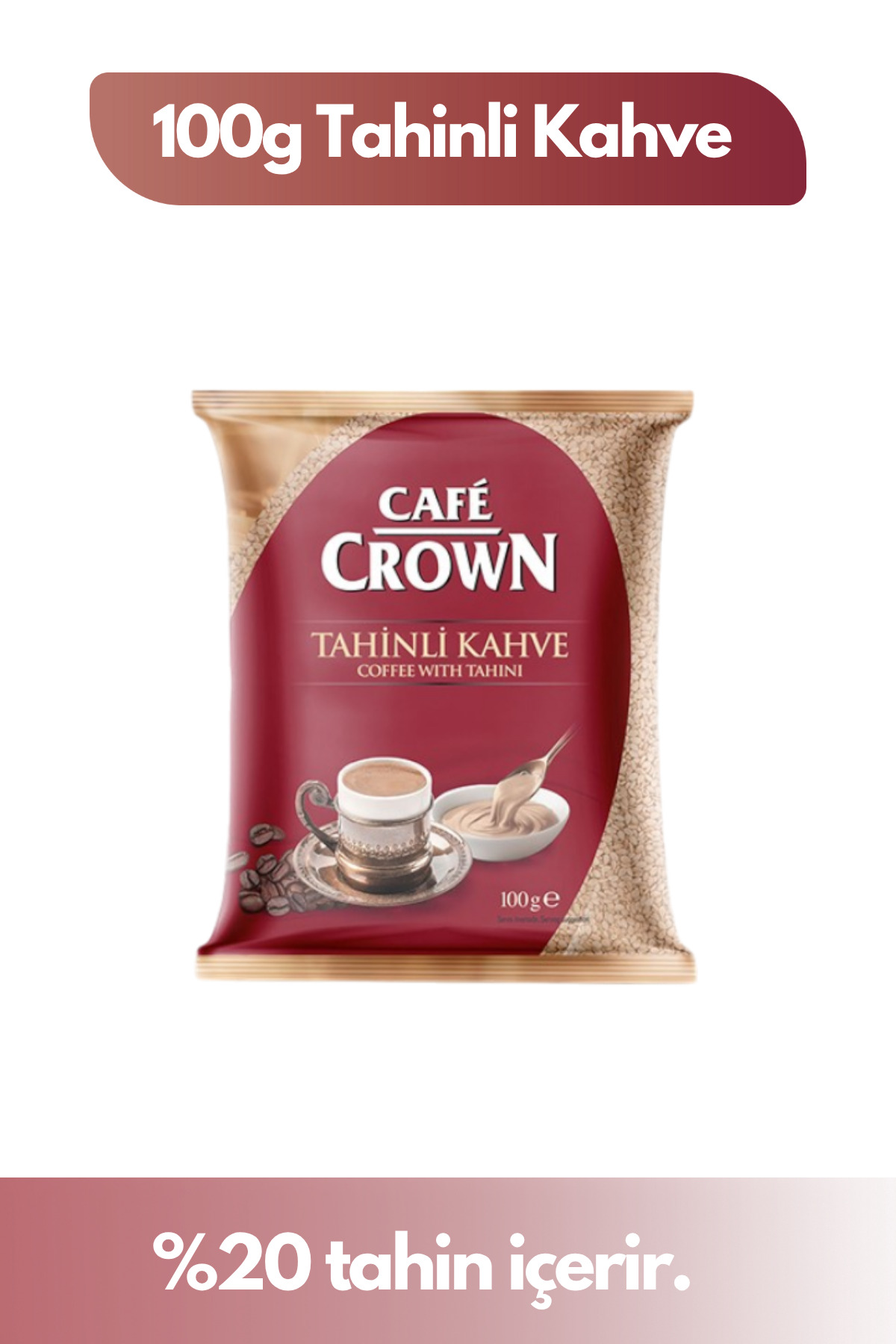 Cafe Crown Tahinli Türk Kahvesi 100g