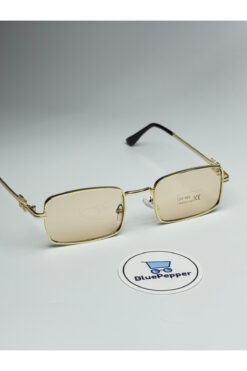 BluePepper MIUX v7 PEMBE GÜNEŞ GÖZLÜĞÜ Dikdörtgen Gold Çerçeve 51 ekartman