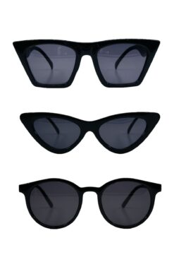 GlimmerGroove Yeni Sezon Unisex 3'lü Güneş Gözlüğü Seti