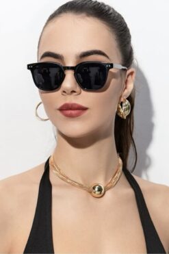 REN EYEWEAR NİCO SİYAH KADIN GÜNEŞ GÖZLÜĞÜ KLASİK UNİSEX MODEL /REN EYEWEAR