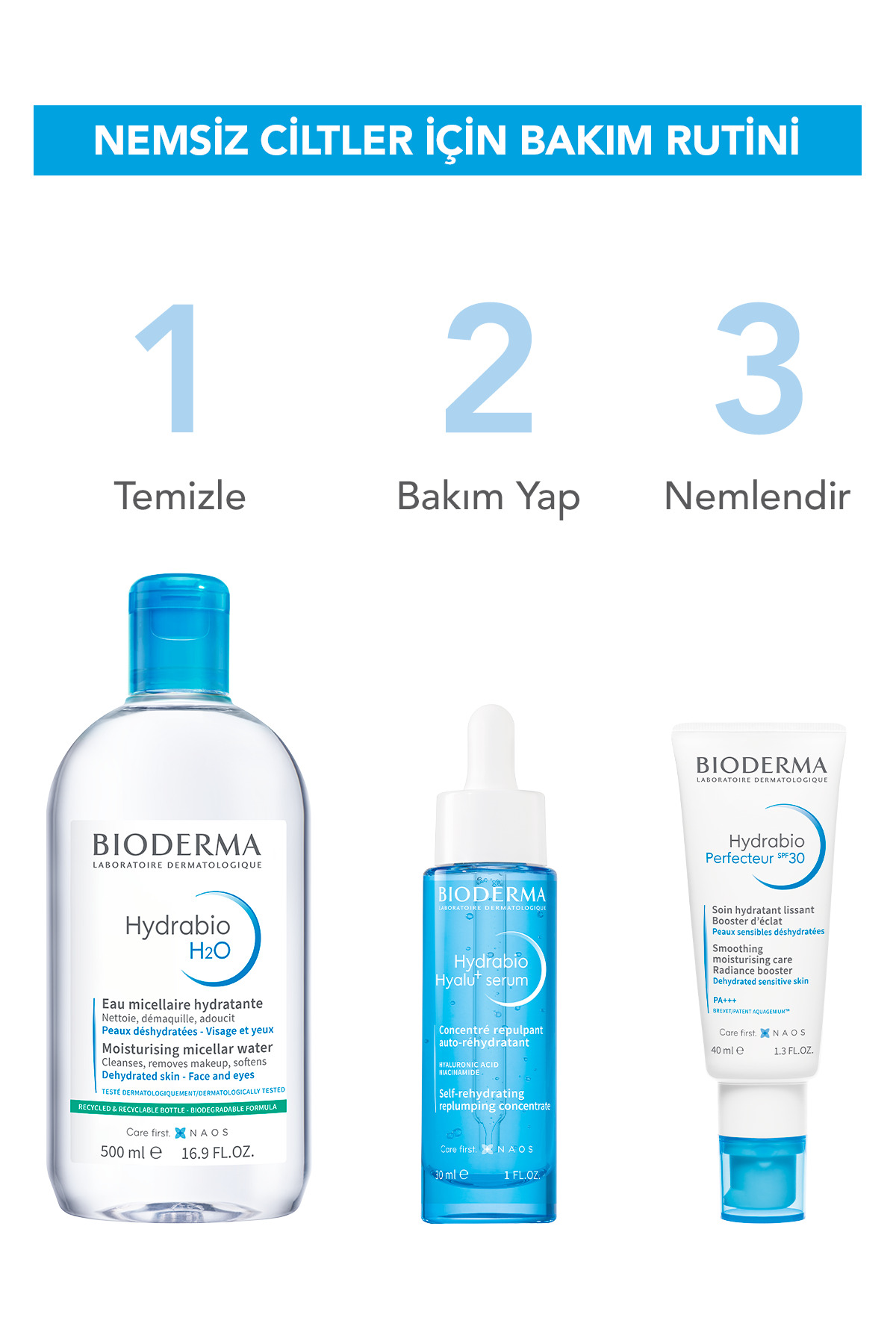 Bioderma Hydrabio Perfecteur Işıltı Veren Nemlendirici SPF30 Güneş Koruyuculu Yüz Kremi Niasinamid 40 ml - Görsel 2