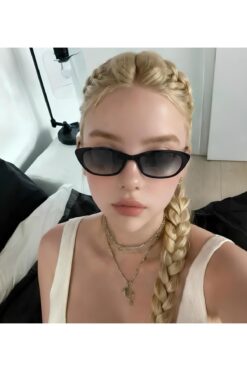 ZENIT Rusban açık yeşil renkli cateye kadın güneş gözlüğü | Uv400 korumalı ve 50 ekartman