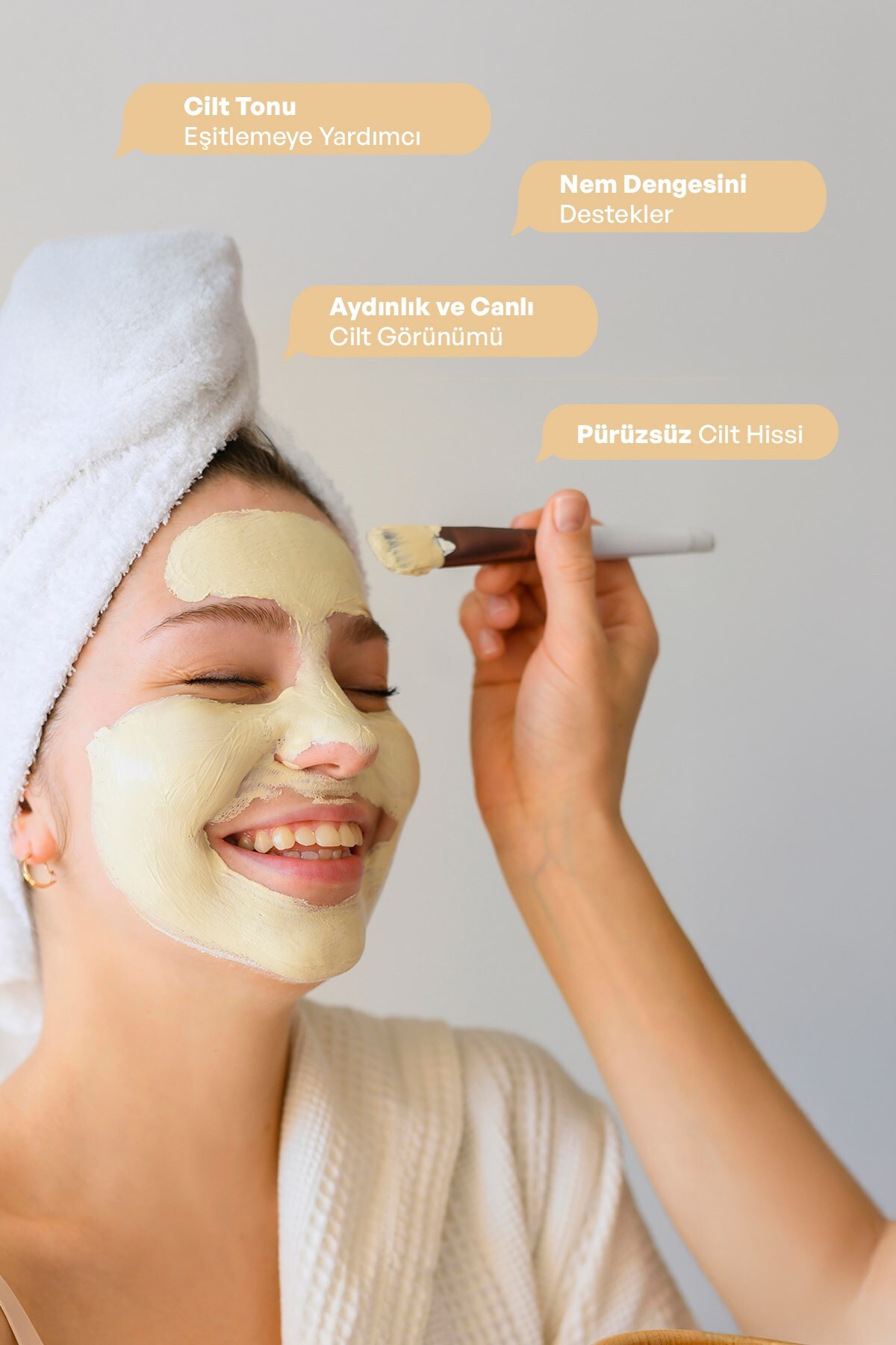 Dermokil Beyazlatıcı Etkili Pirinç Özü Kil Maske 30 ml - Görsel 3