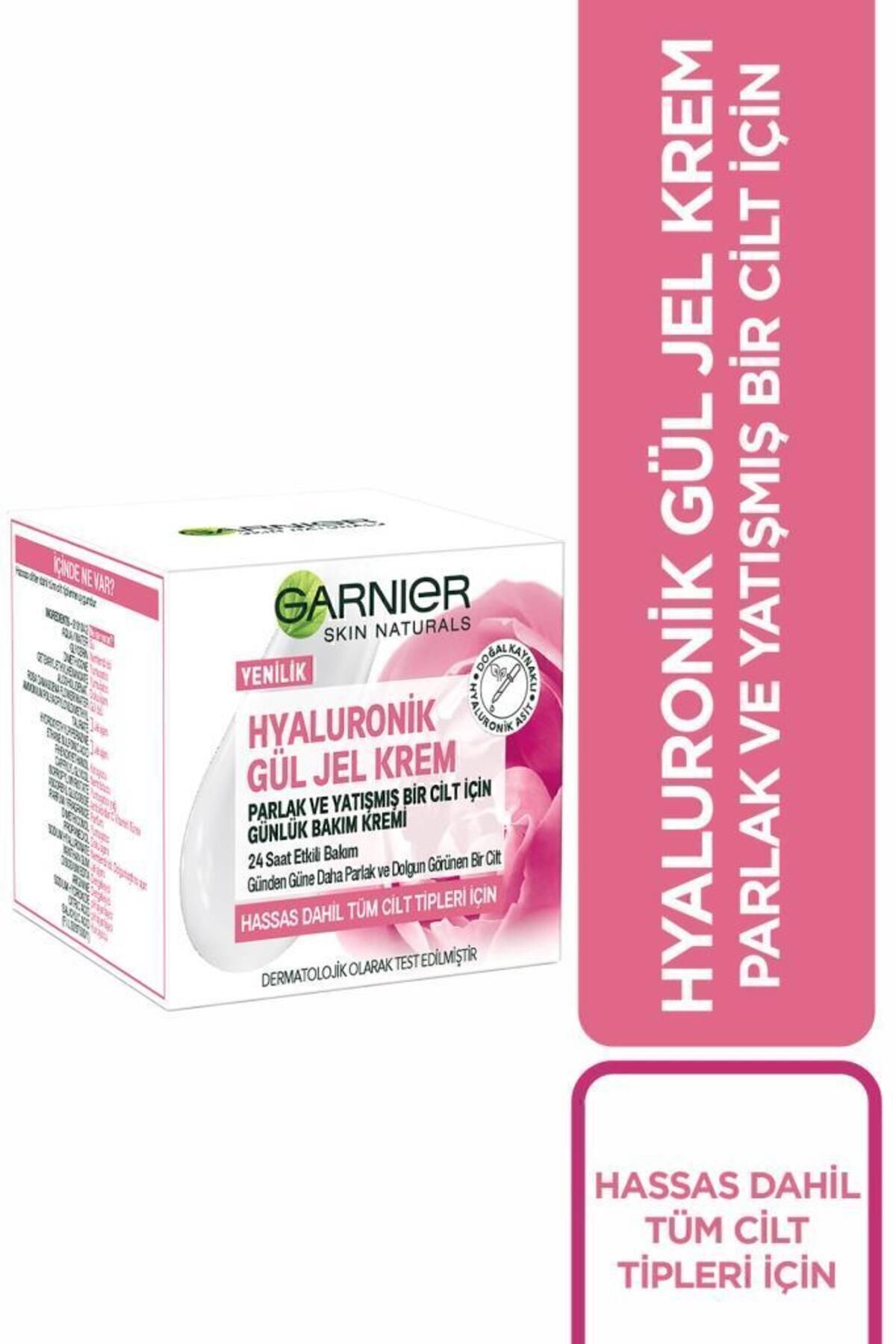 Garnier Hyaluronik Gül Jel-krem - Parlak Ve Yatışmış Bir Cilt Için Günlük Bakım Kremi