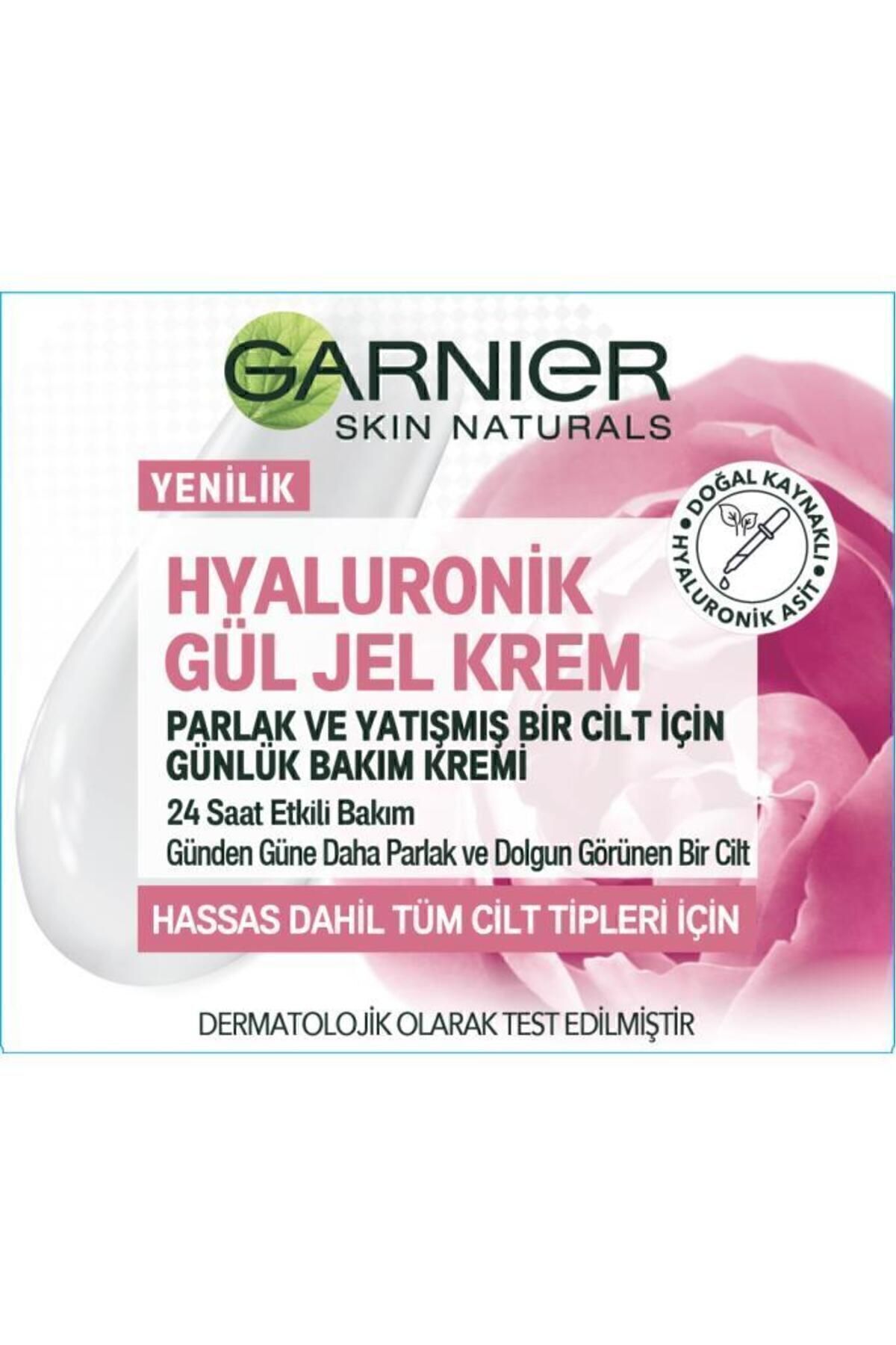 Garnier Hyaluronik Gül Jel-krem - Parlak Ve Yatışmış Bir Cilt Için Günlük Bakım Kremi - Görsel 3