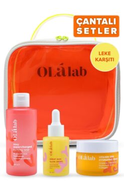 OlaLab Cilt Aydınlatıcı Çanta Hediyeli Leke Karşıtı Cilt Bakım Seti