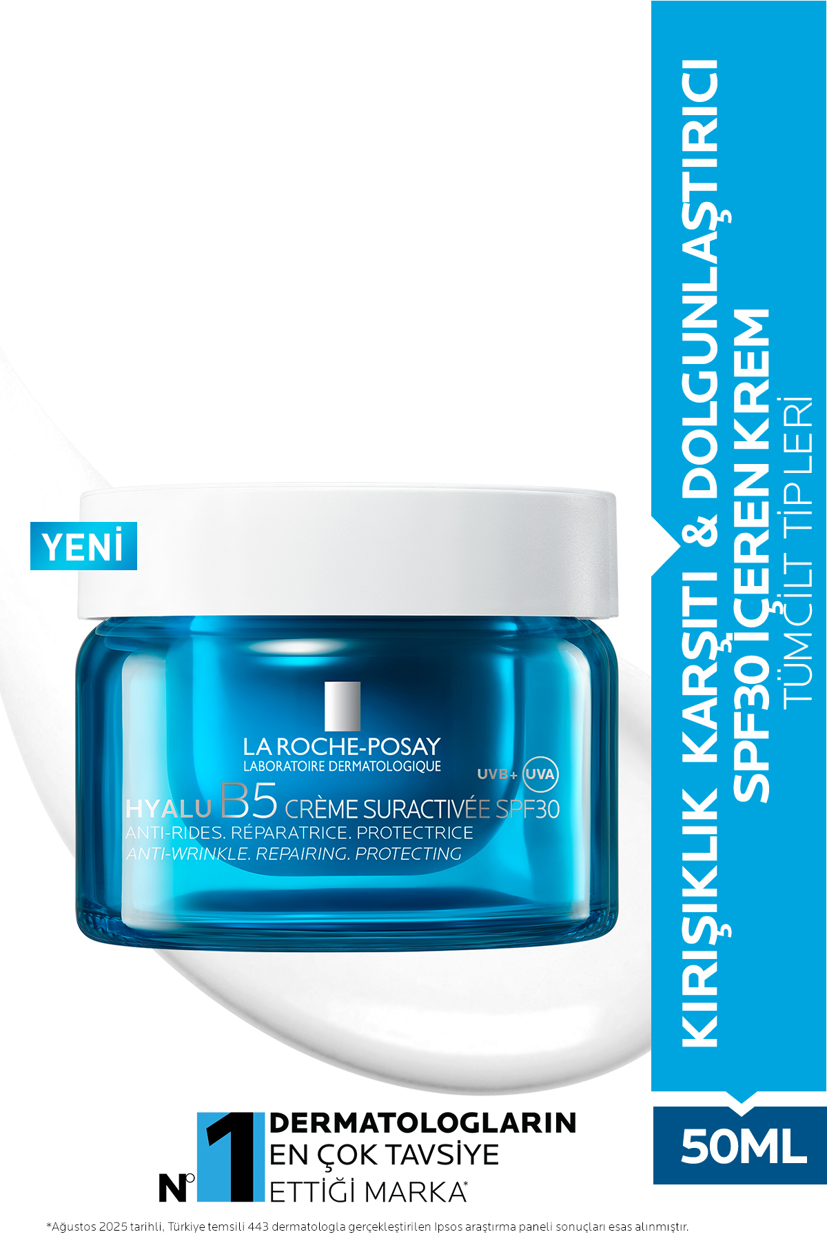 La Roche Posay Tüm Cilt Tipleri İçin Kırışıklık Karşıtı & Dolgunlaştırıcı SPF30 Nemlendirici Krem 50 ml