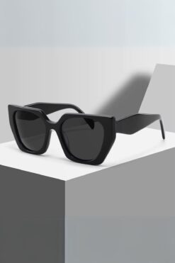 REN EYEWEAR Pr Gina 2024 Büyük Boy Tasarım Full Siyah Kadın Güneş Gözlüğü / Ren Eyewear