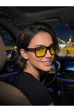 MONAL EYEWEAR Gece Görüş/Sürüş Gözlüğü Polarize/UV400 Koruma Yansıyan/Parlayan Işığı Keser Rahat Kullanım Sağlar